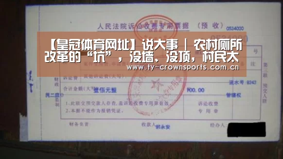 【皇冠体育网址】说大事 | 农村厕所改革的“坑”,没墙、没顶,村民太尴尬了(图1) 皇冠体育官网